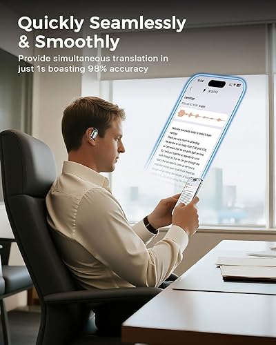 Miniatura 4 de AI Real-Time Translation Earbuds, 144+ Language Translator Earbuds Real Time - Audifonos Traductores Inglés Español - Bluetooth 5.4 OWS for