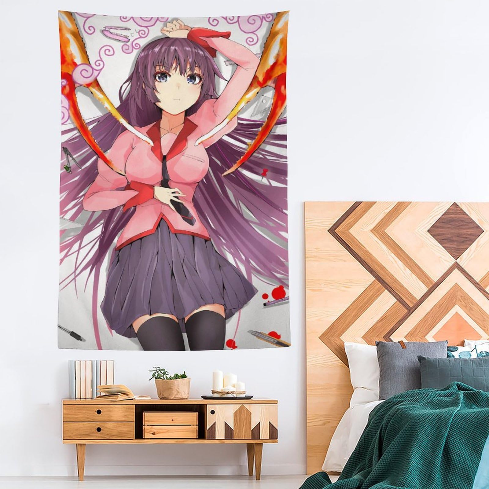 Amazon.co.jp: タペストリー 化物語 戦場ヶ原ひたぎ 壁掛け ポスター