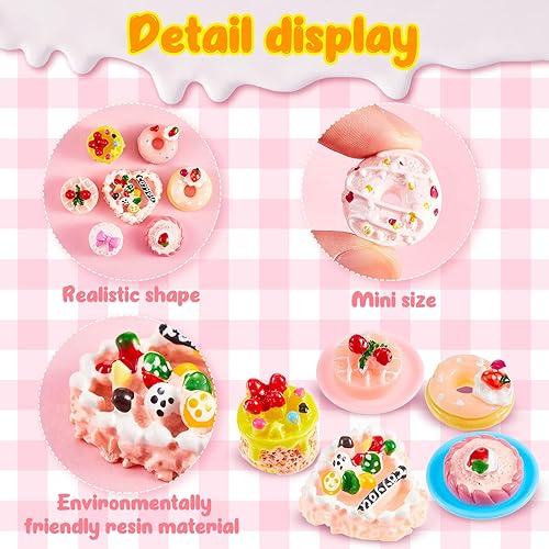 Miniatura 3 de Chivao 48 piezas en miniatura de alimentos para bebidas, botellas, juguetes mixtos de simulación para casa de muñecas, accesorios de cocina, mini