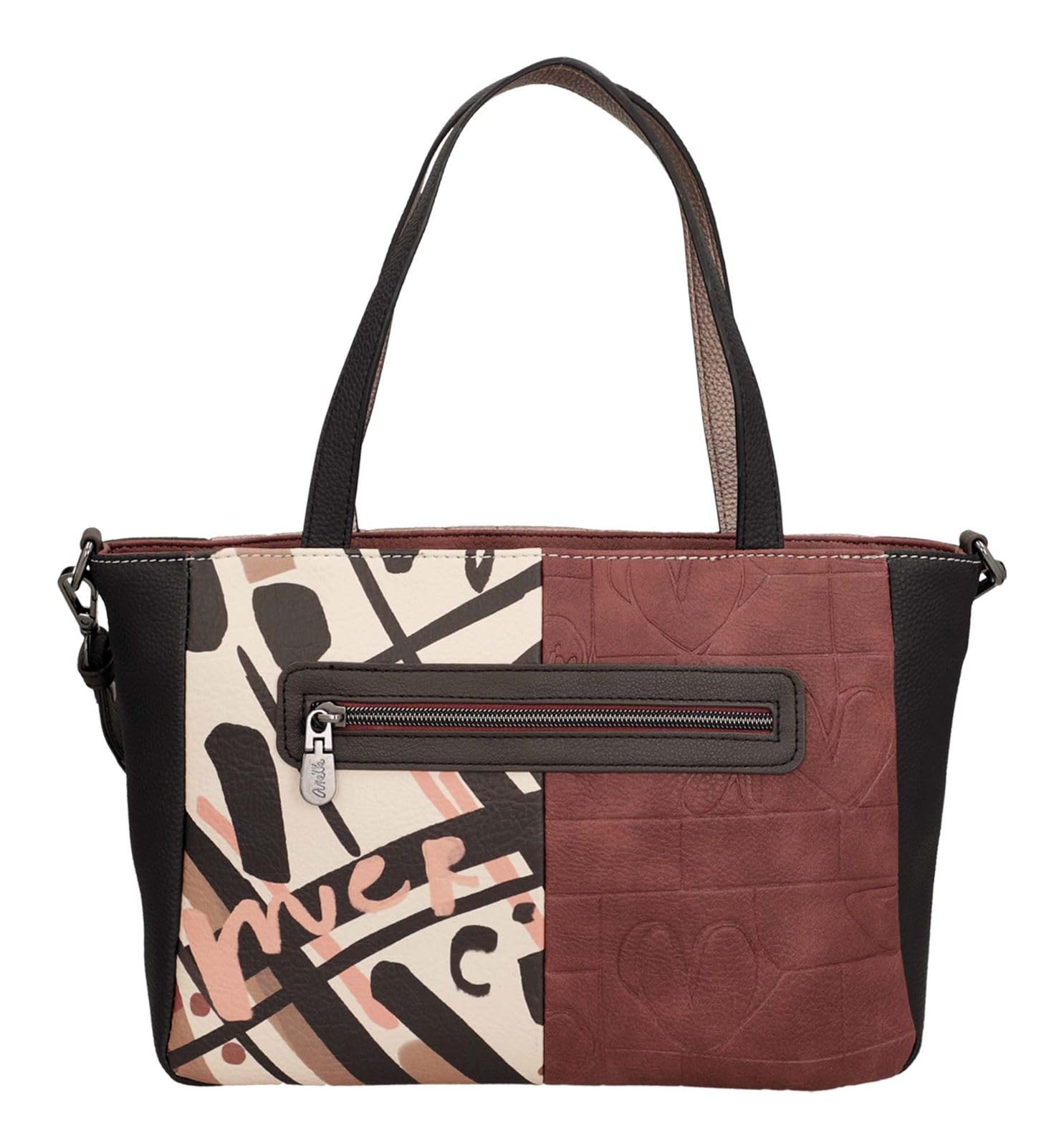 Anekke Bolso de Asa Corta Colección Mademoiselle | Bolso para Mujer con Cierre Cremallera y Varios Compartimentos | Medidas 29x23x10 cm
