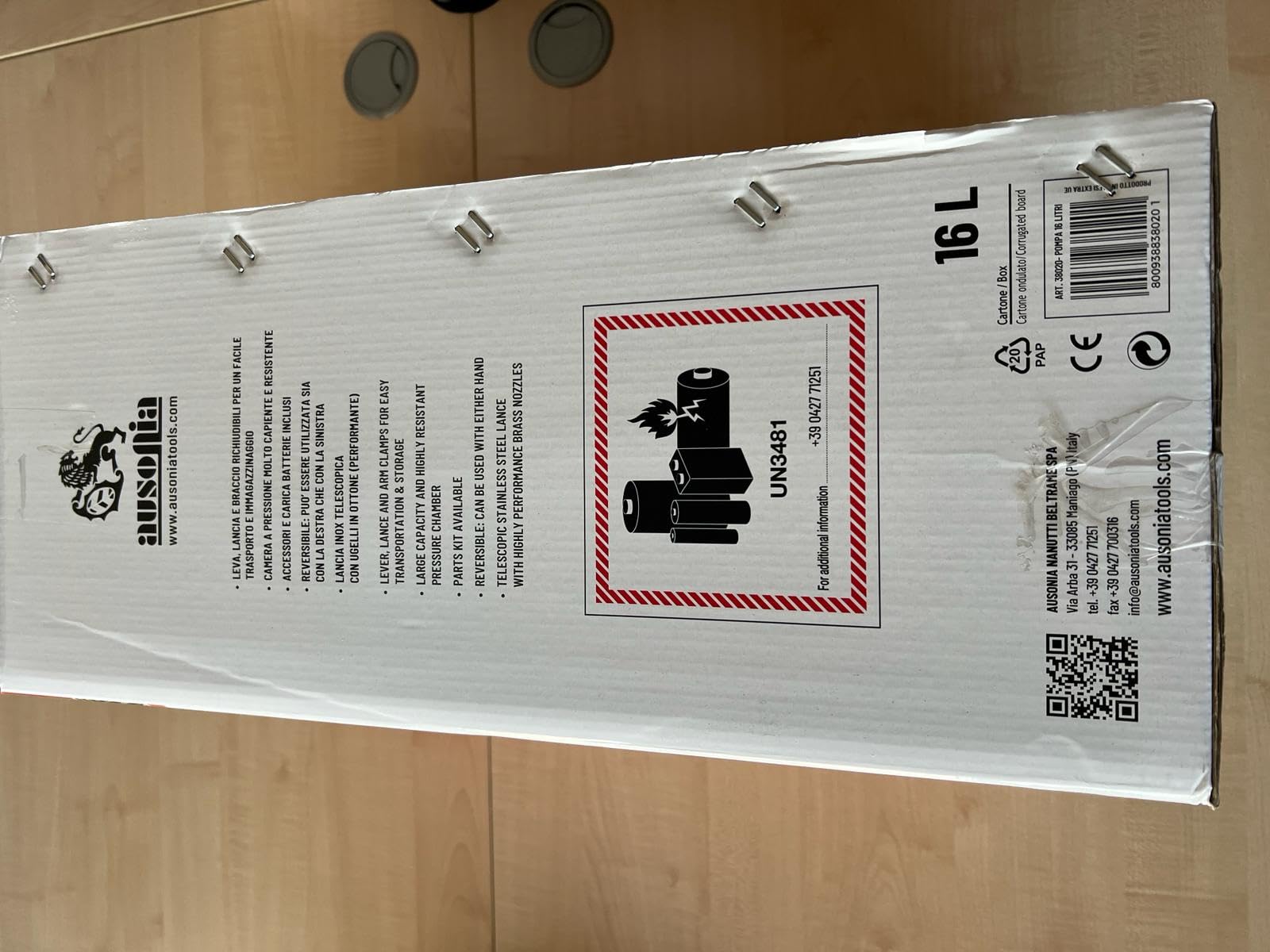 POMPA A ZAINO RIC.AUSONIA 70711 - Motore Pompante Per Irrigazione E Lavori Idraulici | Ricambio Originale - Foto 12