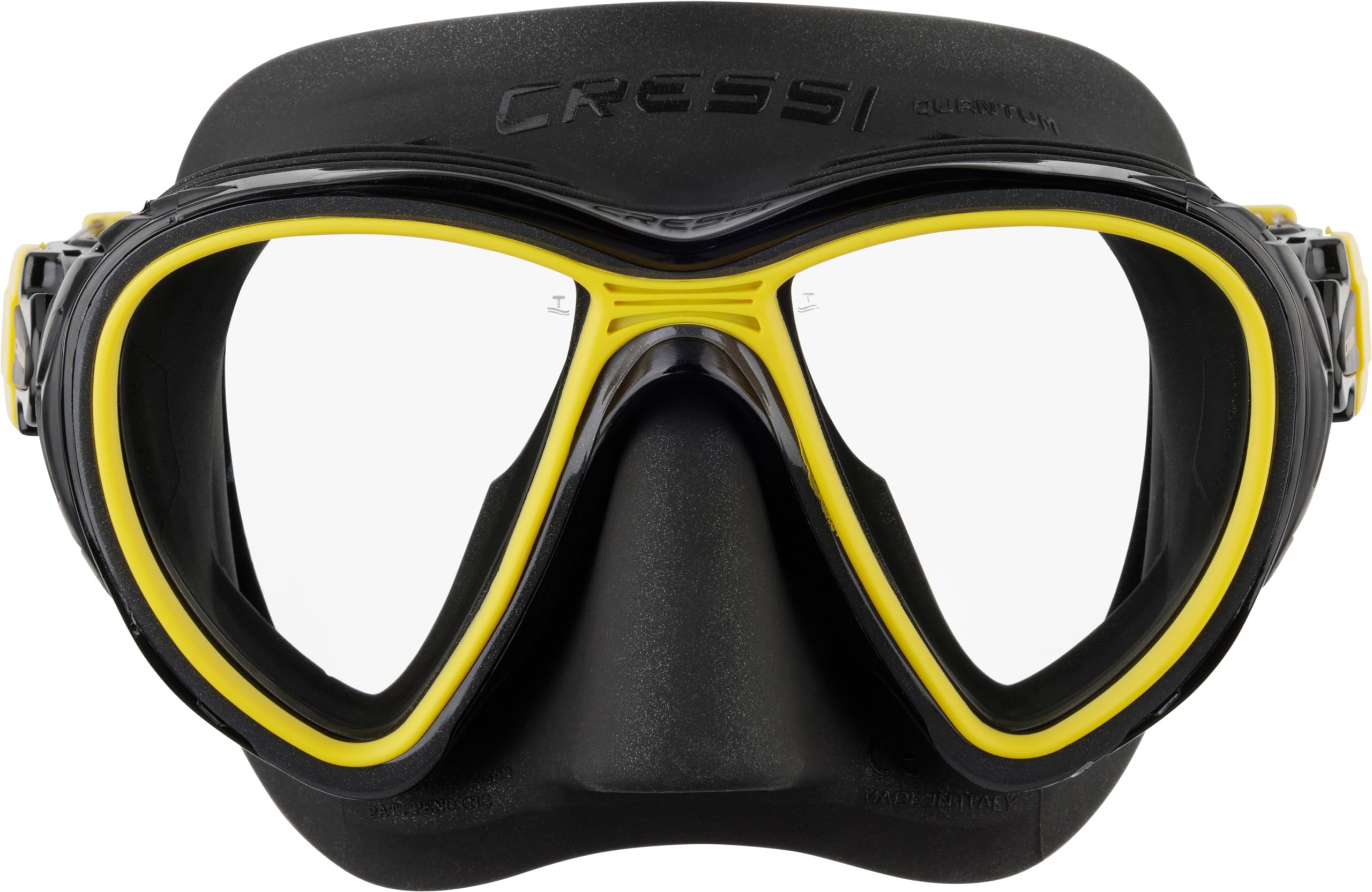 Cressi Máscara de Buceo para Adultos con Sistema avanzado de Niebla y Visibilidad hacia Abajo Mejorada - Quantum: Fabricada en Italia