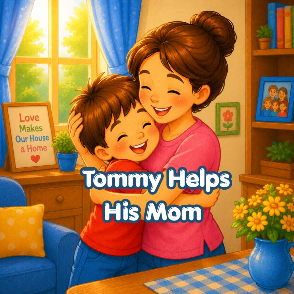 Tommy Helps His Mom: A Sweet Story About Kindness, Family Love, and Helping at Home (Tommy's Little Life Lessons Series)