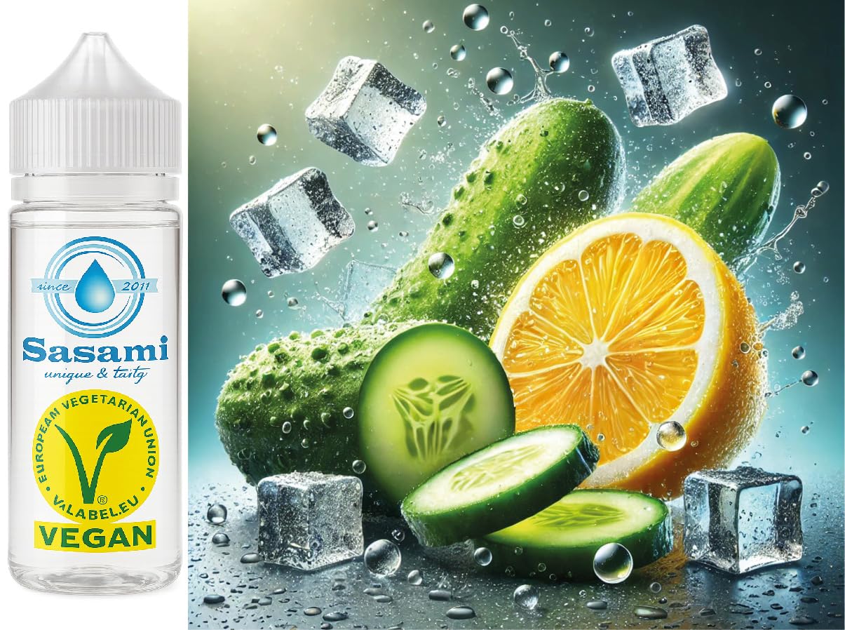 Cucumber Citrus Frost - Gurke Zitrone Ice Aroma Konzentrat - Vegan - Sasami - 100ml