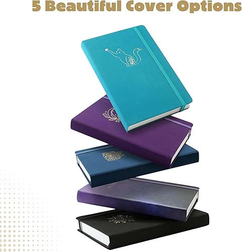 Miniatura 8 de Diario punteado  Papel blanco grueso a prueba de sangrado de 160gsm  200 páginas de cuadrícula de puntos numerados  Cuaderno de puntos de 5.8 x 8.3