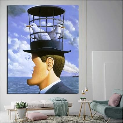 壁のアートポスターに空のキャンバスの絵画のアテナエウムとリビングルームの装飾のためのシュールレアリスムの写真を印刷60x90cm 23 6 X35 4 フレームなし Lhgwxm6cqr インテリア Escuelainfantilvillaviciosa Com