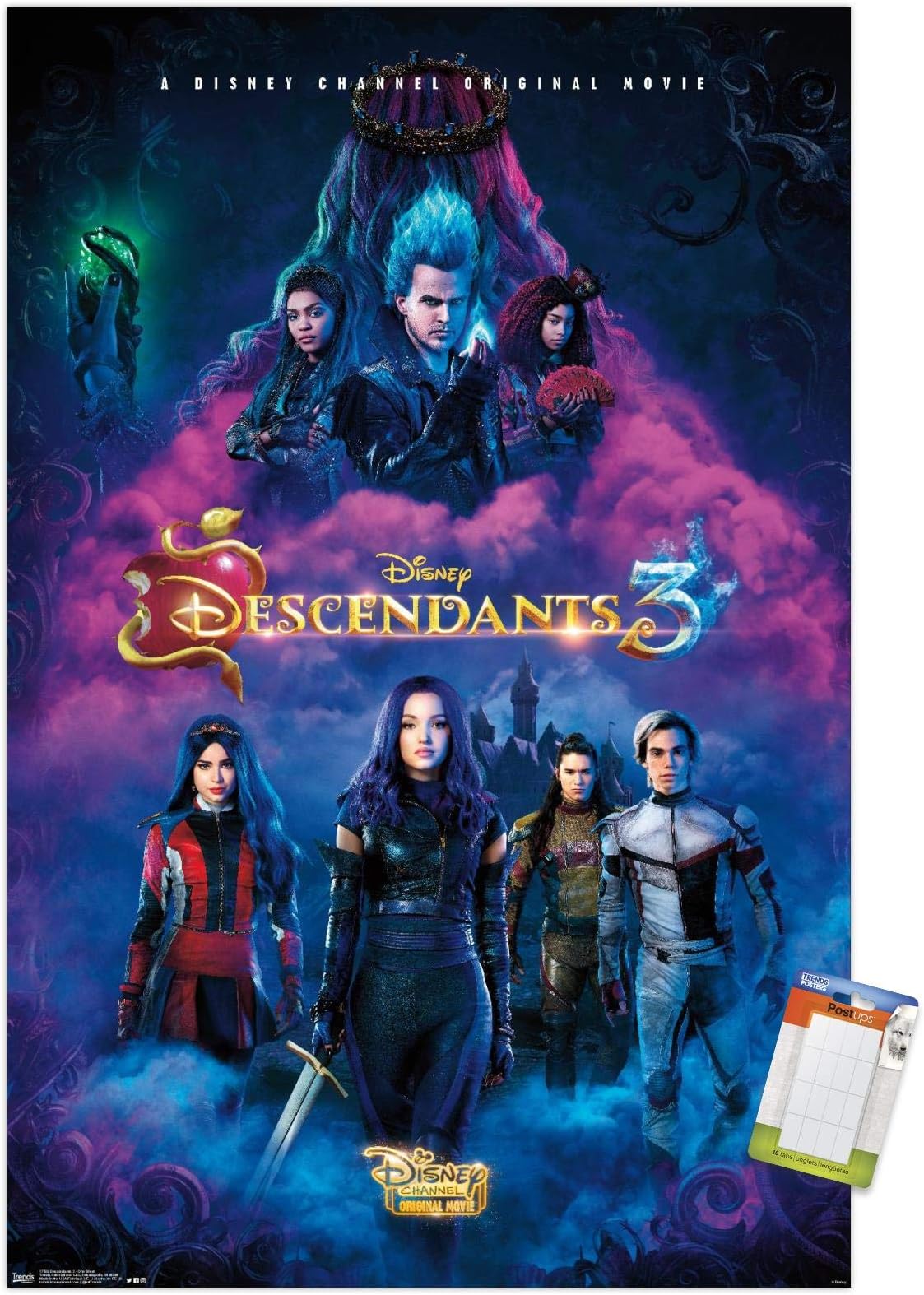 Trends International Disney Descendants 3 - One Sheet Wall Poster, 22.375" x 34", Poster & Mount Bundle
