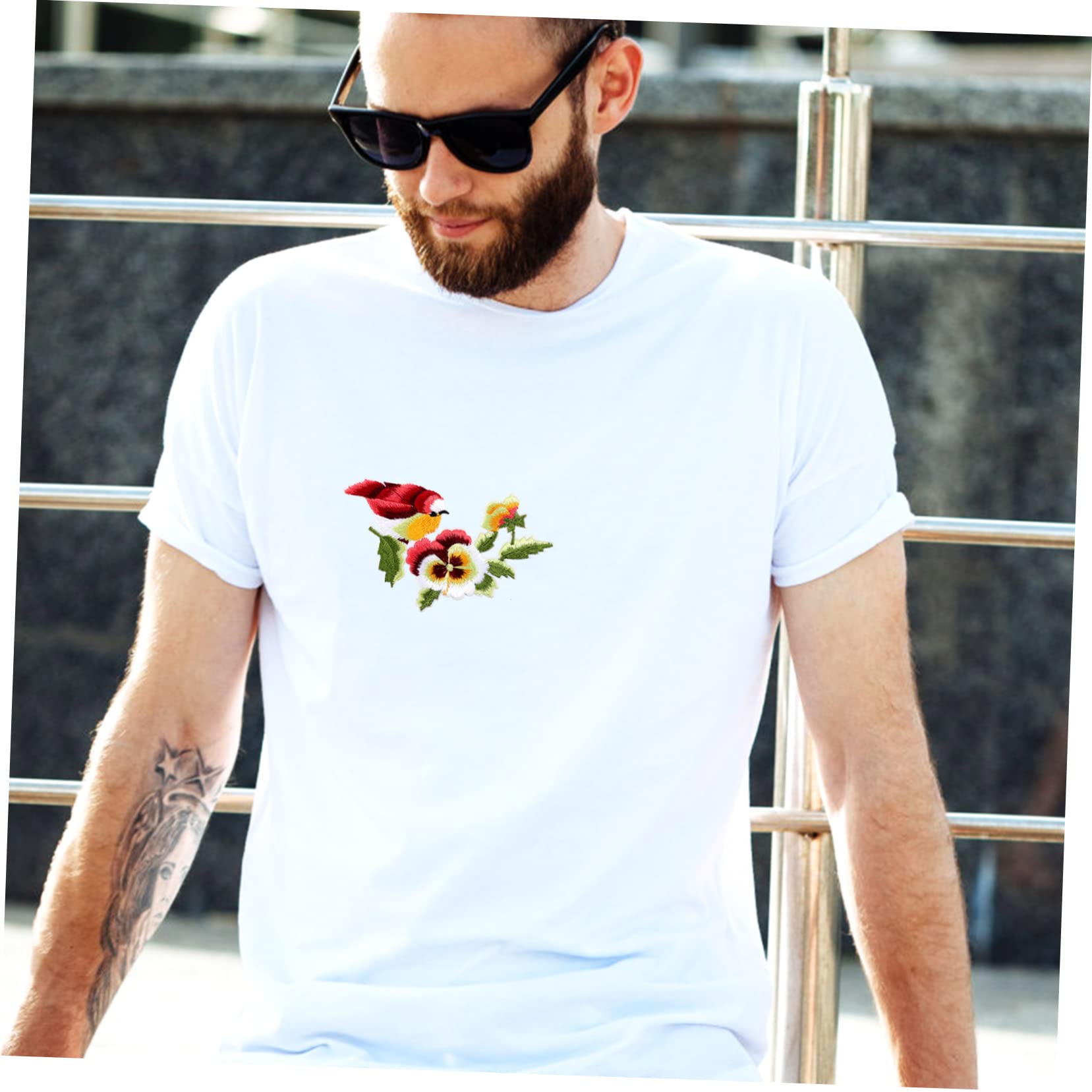 TEHAUX 3 Set Di Toppe Termoadesive A Forma Di Alla Moda Ricamate Per Abbigliamento A Forma Di Design Elegante 15 Pezzi * 3
