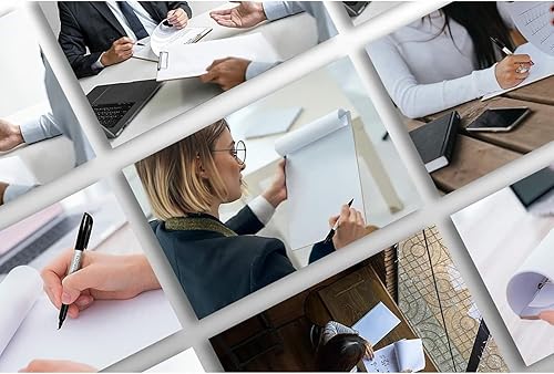 Miniatura 5 de SCRIBBLEDO Portapapeles de borrado en seco, duradero de doble cara, 9 x 12 pulgadas, color blanco con clip de perfil bajo, portapapeles blanco para