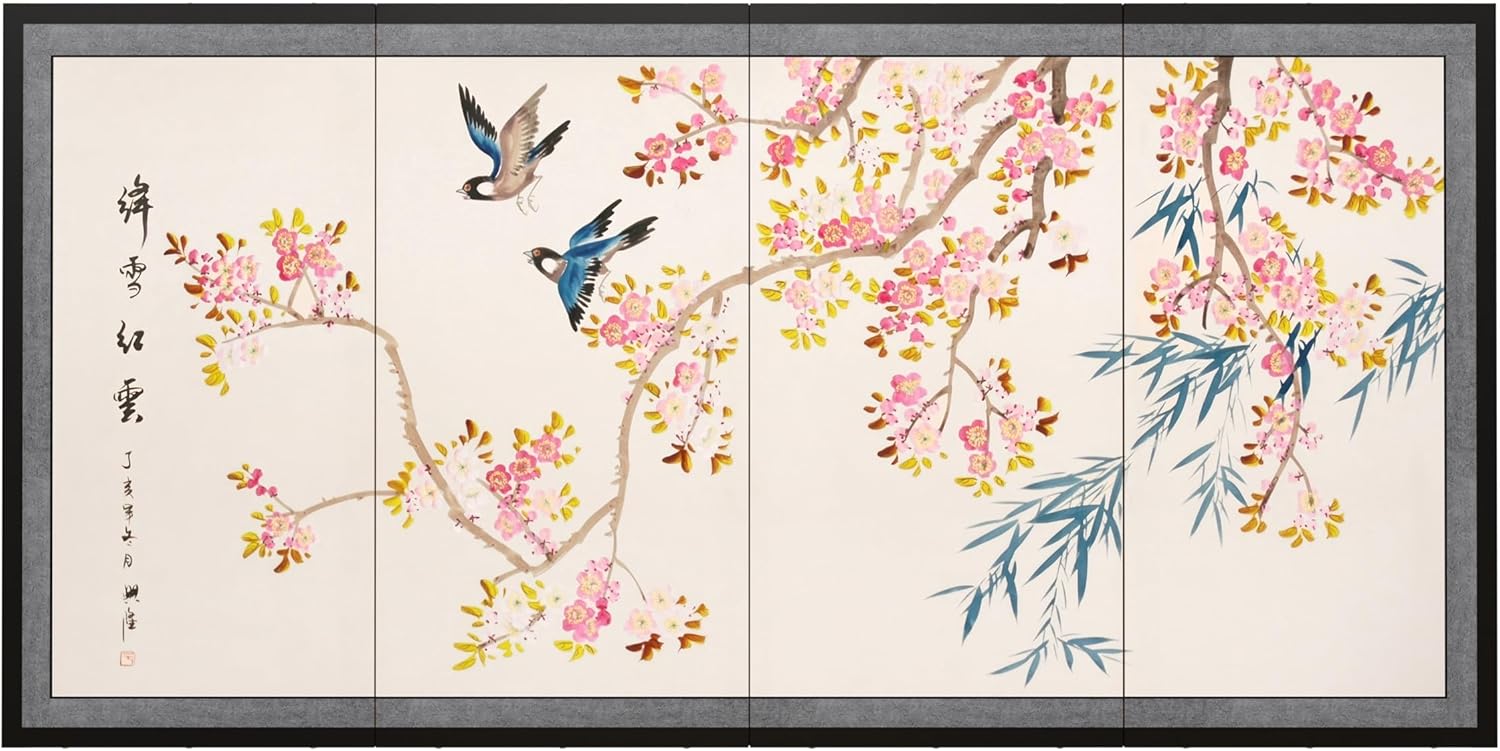 Red Lantern 36" x 72" Shing Huo Blossom