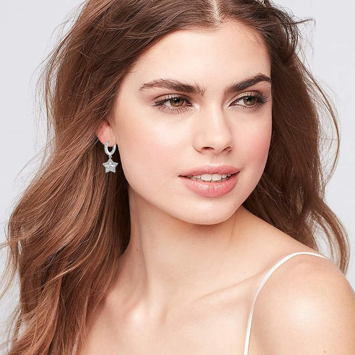 Star Earrings CZ Drop Dangle Earrings Cute Earrings for Women Dainty Cubic Zirconia Earrings Stud Jewelry Gifts