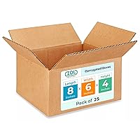 Vista 39 de Cajas pequeñas de mudanza y envío de 8 x 8 x 6 pulgadas (paquete de 10) – Extra resistentes 200 libras frente a las regulares – Cajas de cartón