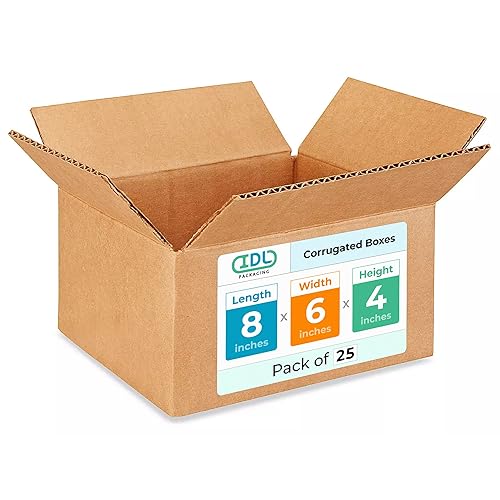 Miniatura 39 de Cajas pequeñas de mudanza y envío de 8 x 8 x 6 pulgadas (paquete de 10) – Extra resistentes 200 libras frente a las regulares – Cajas de cartón
