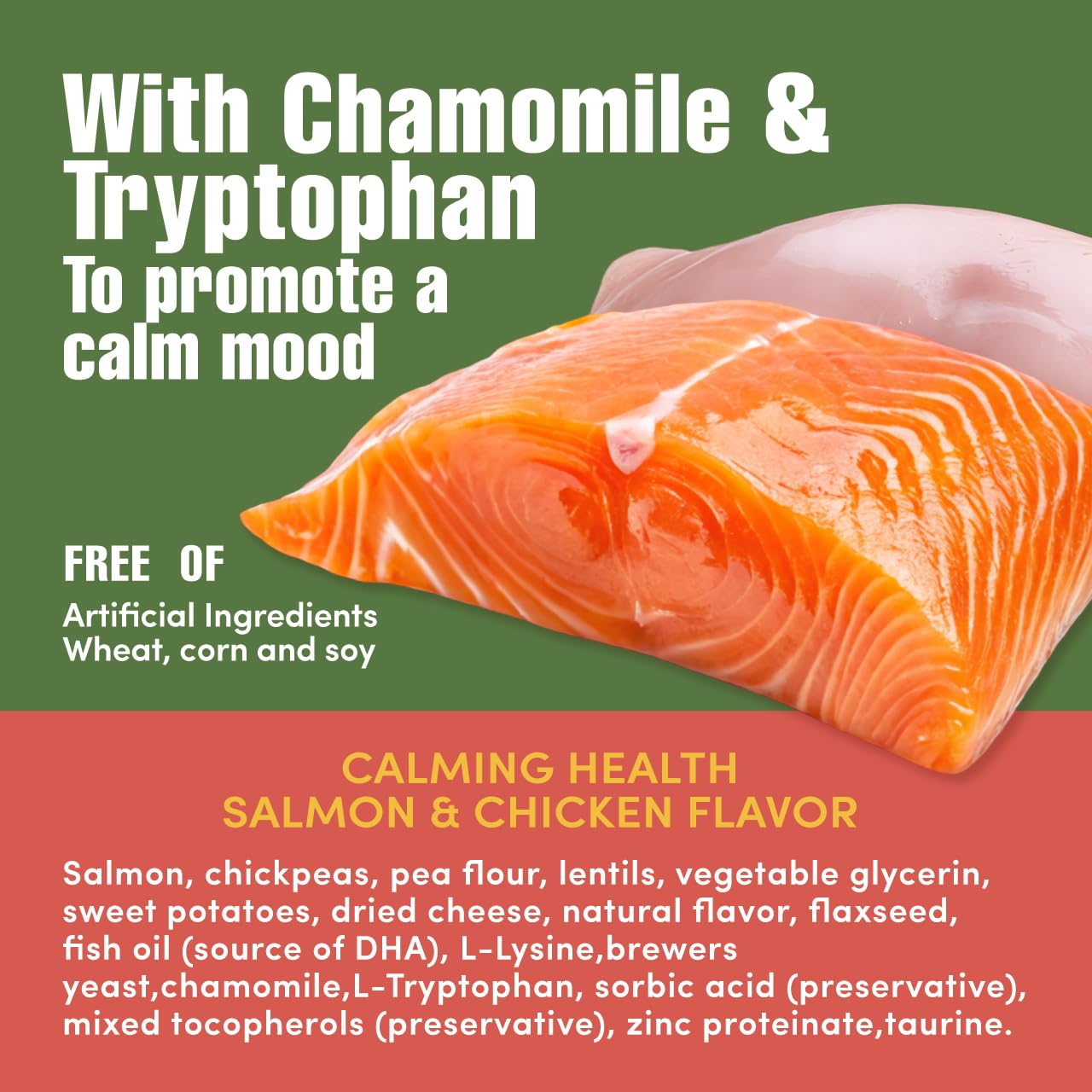 Get Naked Cat Calming Treats | Crunchy Salmon & Cheese Flavor | Feline Anxiety Relief & Stress Control | Grain-Free Cat Calming Product | Made in USA 2.5 oz - image 2