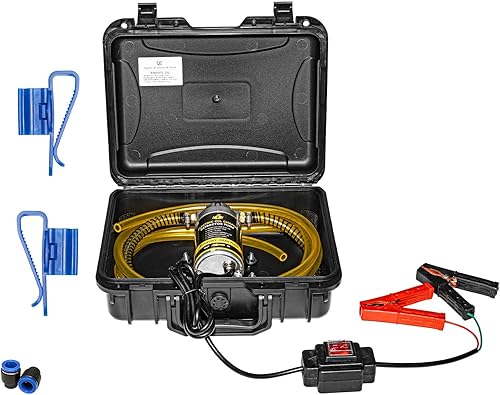 MILADO Bomba extractora de cambio de aceite de 12 V 100 W, bomba de aceite de motor eléctrico, bomba de transferencia de fluidos portátil para