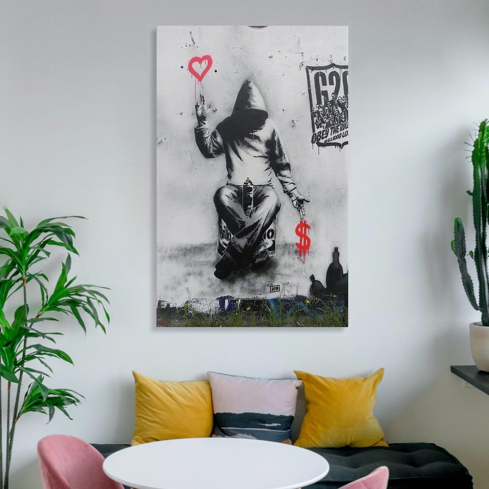 新品 バンクシー 愛と金 Amazon.co.jp: Banksy バンクシー 愛とお金 ポスター アート