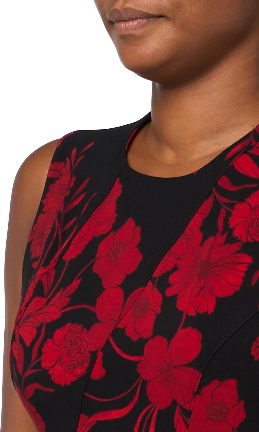 Tommy Hilfiger Women's Sleeveless Salon Stretch Vita Floral Dress - Image 3