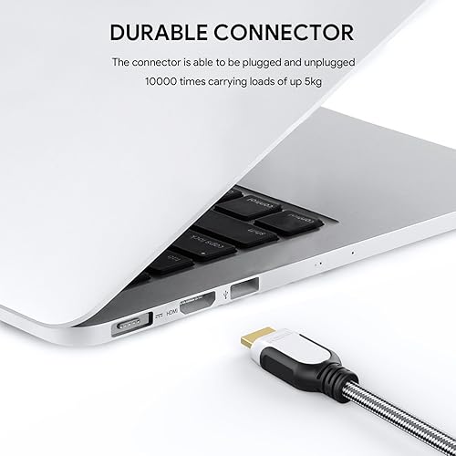 Miniatura 6 de JYFT Cable HDMI de 6 pies - HDMI 2.0 (4K  60 fps), alta velocidad con Ethernet 18 Gbps, retorno de audio, video 4K 2016P HD, 1080P 3D, Blue-ray,