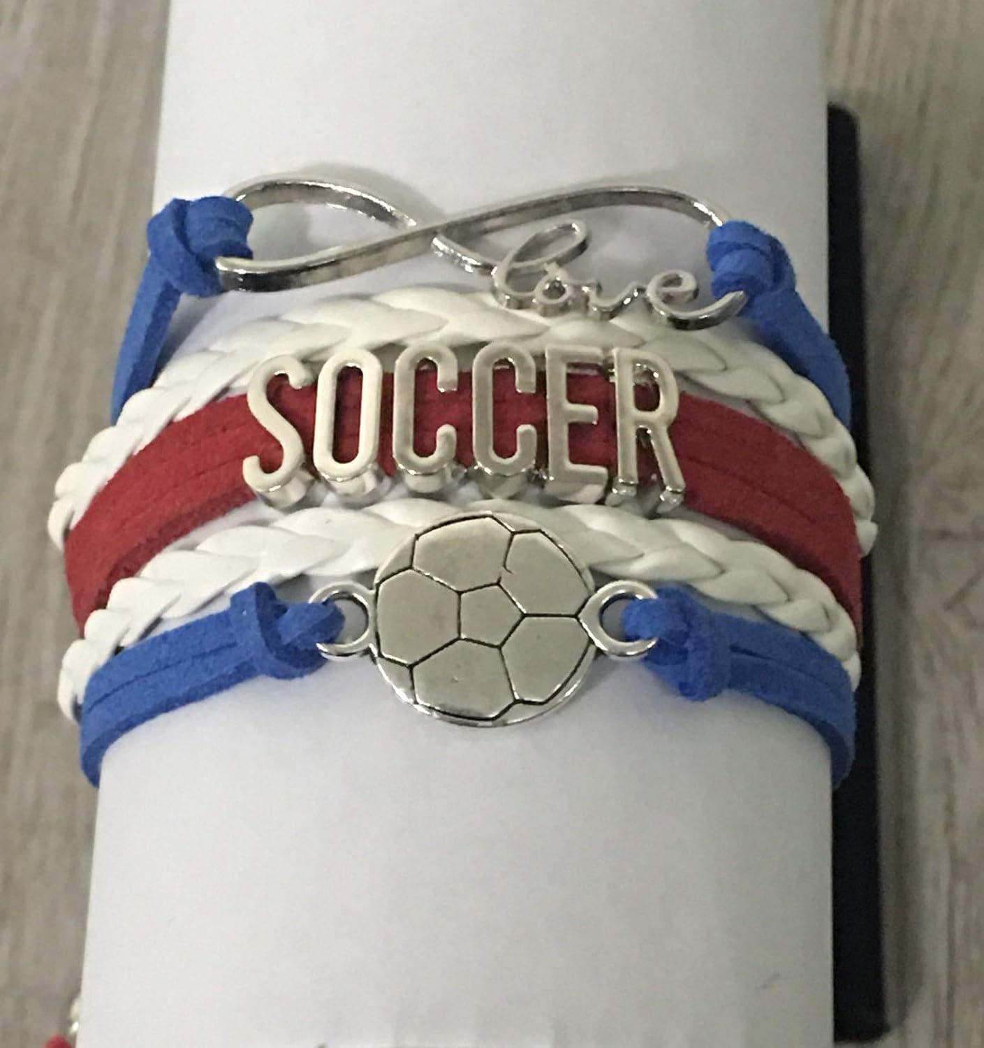 Sportybella Soccer Bracelet - Soccer Player Gift, Infinity Love Adjustable Soccer Charm Bracelet, Soccer Themed Novelty Team Gifts for Women - Image 8