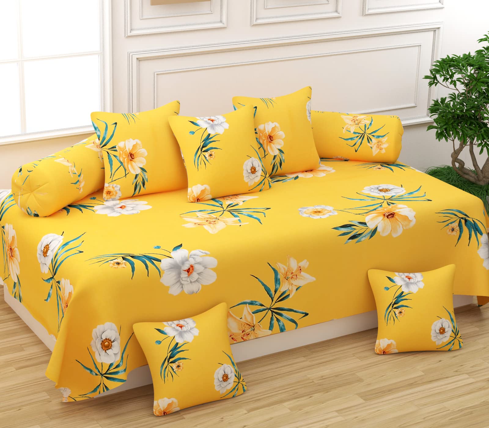 BAJO'S Diwan Set - Pure Cotton, Cushion Covers & More -7 BAJO'S Diwan Set - Pure Cotton, Cushion Covers & More -7