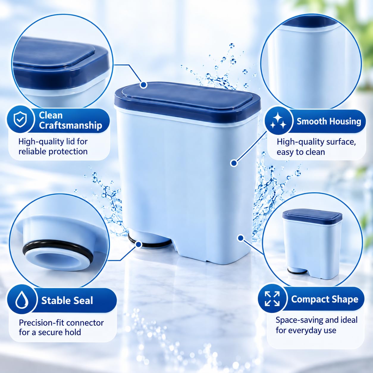 Filtro de Agua para cafetera para Saeco HD8918/31