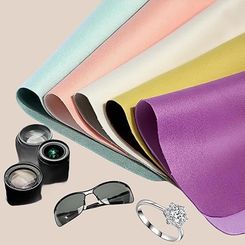 Miniatura 2 de GANTTCHAGE Paño de limpieza de microfibra para gafas, guitarra, cámara, lentes de espejo, joyas, pantallas de iPhone, toallitas limpiadoras de