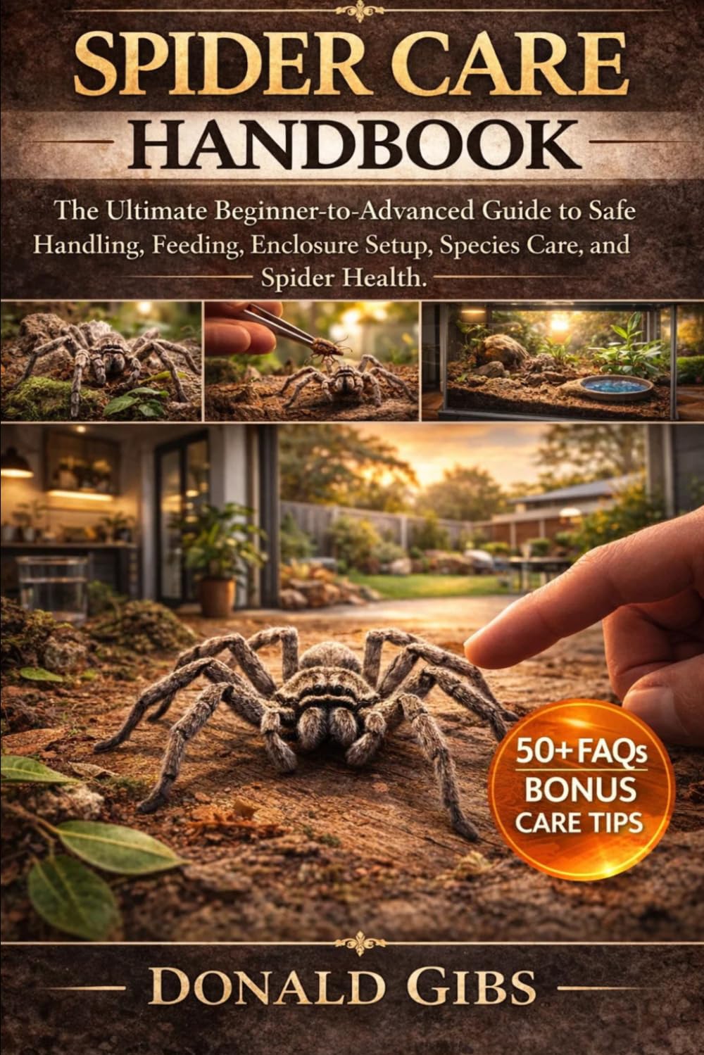 SPIDER CARE HANDBOOK: The Ultimate Beginner-to-Advanced Guide to Safe Handling, Feeding, Enclosure Setup, Species Care, and Spider Health.