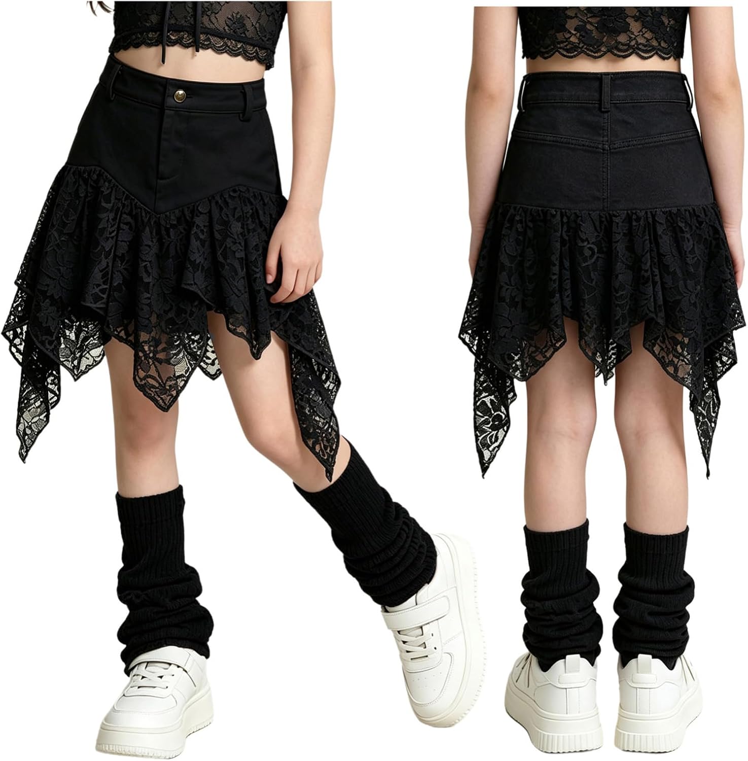 iEFiEL Girls Y2k Mini Skirt Skort Skirt Shorts Party
