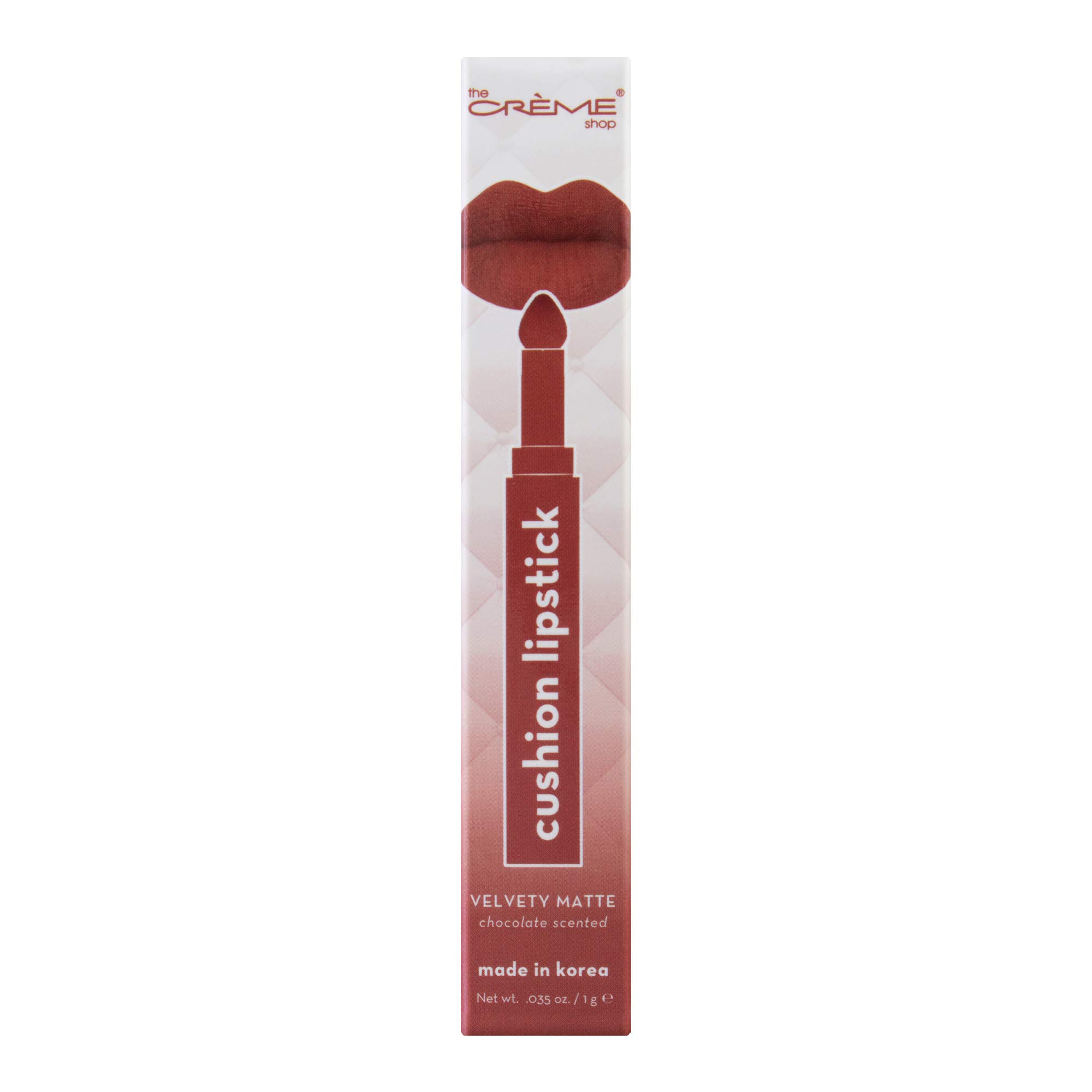 Lip Color Cushion Lipstick. Velvet Matte Finish. Buildable, Moisturizing, Long Wear Cream Formula. -Barely There