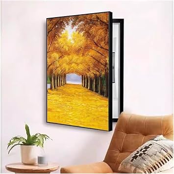 Meter Box Decorative Painting Decorations Paintings Posters Pictures for Wall Art Decor of Switch Electric Meter Box Punch Free Photo CustomBlack,50x70cm