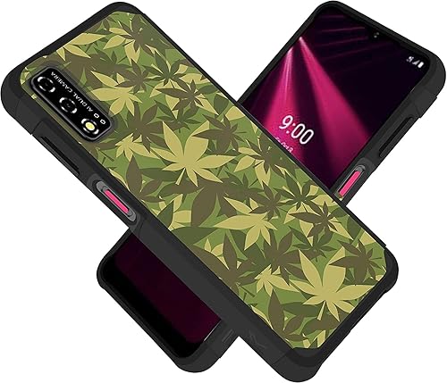 Miniatura 8 de TJS Funda compatible con T-Mobile REVVL V 6.52" 4GLTE (solo versión V, T-MobileMetro), funda híbrida de doble capa a prueba de golpes, protección