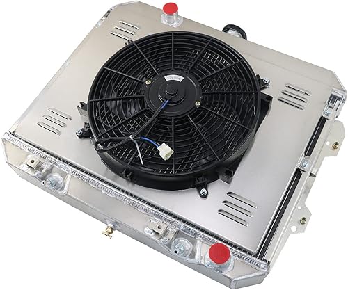 Miniatura 11 de Radiador para Nissan Datsun 280ZX 280 ZX 280 ZX 280C 430 Sedan 2.8L L6, radiador de aluminio de rendimiento completo de 3 filas