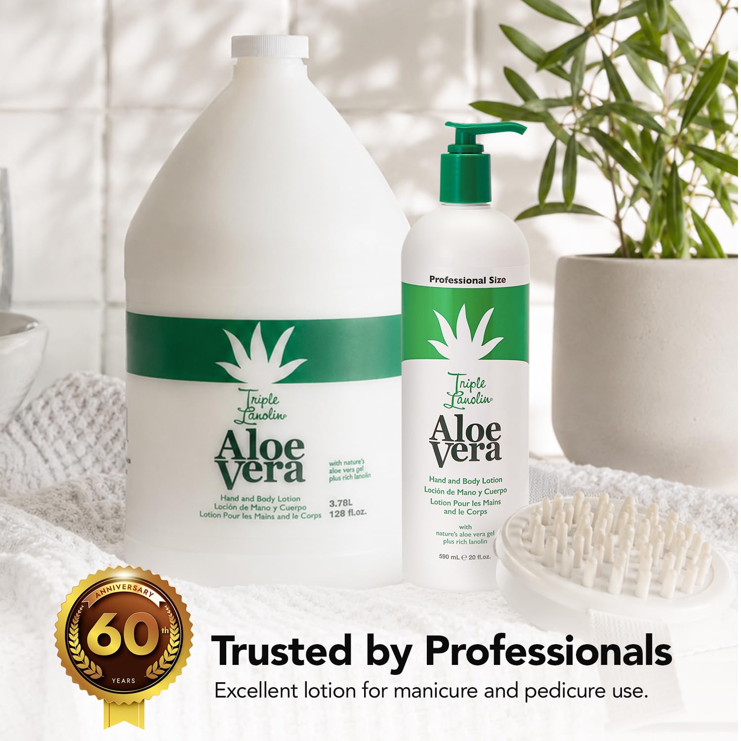 Amazon.com: Triple Lanolin Aloe Vera Soothing Lotion - 128 Fl Oz