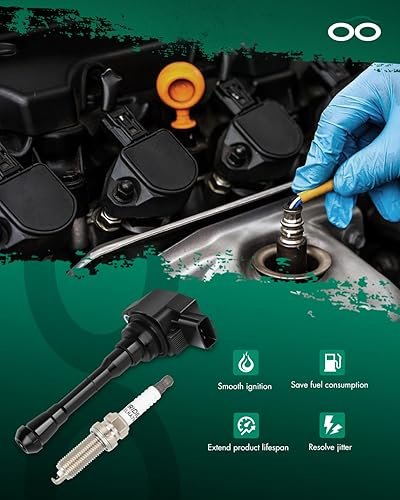 Vista 2401 de SCITOO 1 bobinas de encendido con 4 bujías de iridio para Chevrolet 2011-2015 Cruze 1.4L 2016 Cruze Limited 1.4L 2012-2020 Sonic 1.4L 2013-2021 Trax