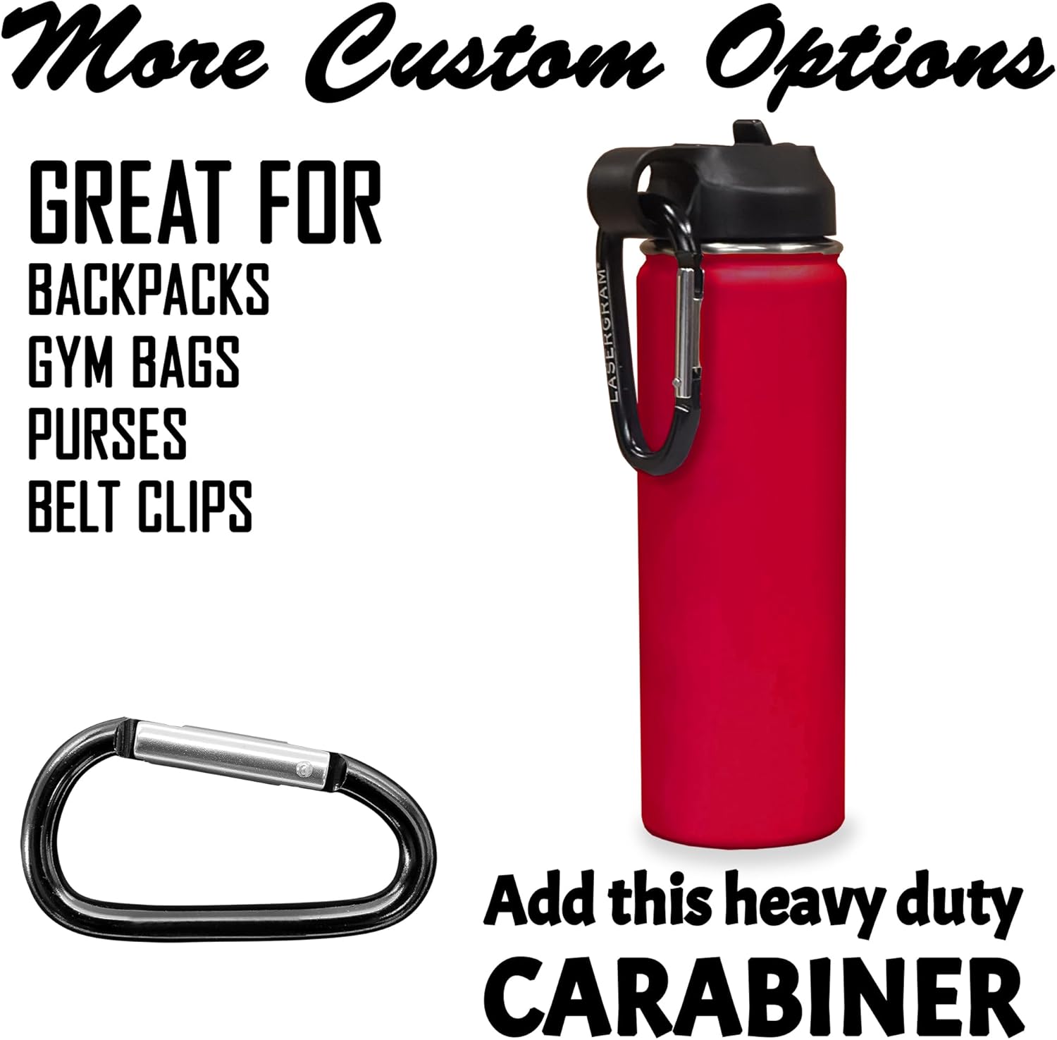 LaserGram Personalized Water Bottle, High Wing Airplane, Stainless Steel Double Wall Vacuum Insulated with Flip Top Straw, Custom Engraved Gift (20oz / 590ml Maroon)