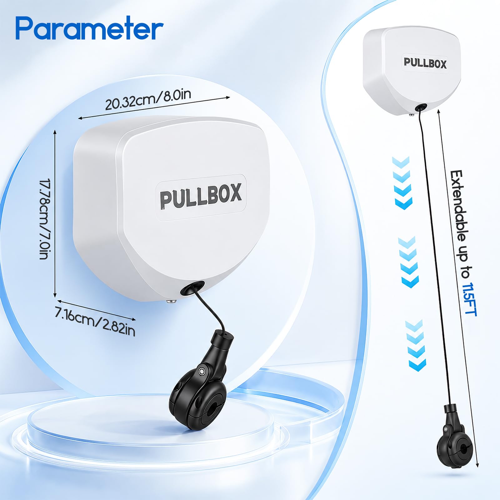 Avvolgicavo, Supporto Automatico per Cavo Wallbox Supporto con Cavo Retrattile Avvolgicavo per Ricarica EV a Parete per Cavi Gestione Automatica dei Cavi per Veicoli Elettrici