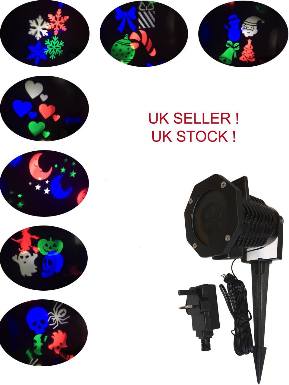 28 Pattern Moving LED Light for Landscape House Outdoor Christmas Garden