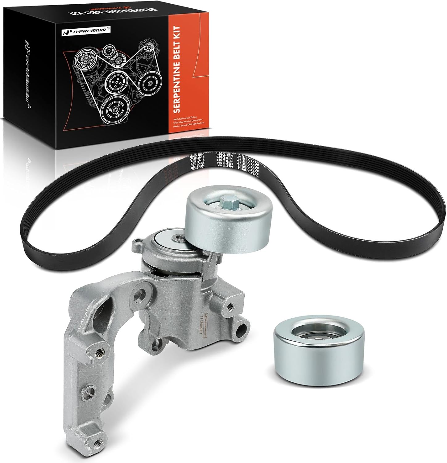 A-Premium Engine Serpentine Belt Drive Kit Compatible with Lexus IS250 2011-2015 2.5L, IS350 2006-2008/2011-2016 - 3.5L