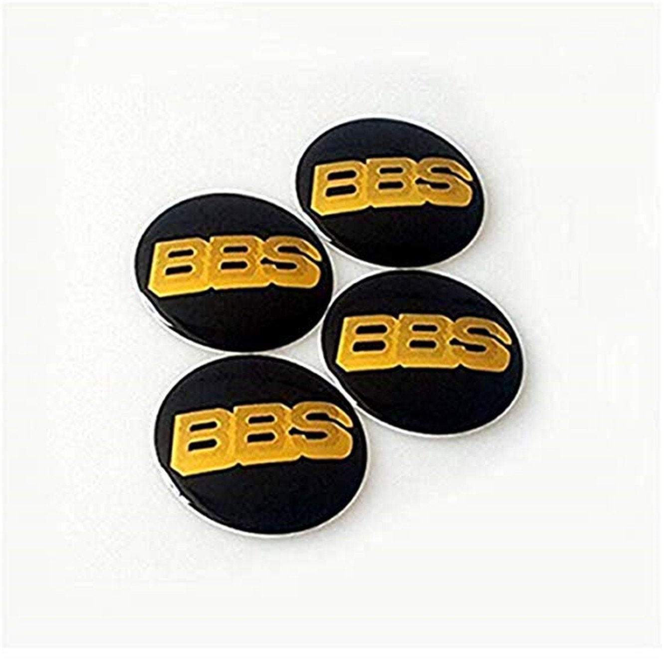 Buy yongyong218 BBS Black/Gold Wheel Center Caps Emblems 4 Piece Set 70