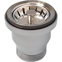 LIRA SPA 1945.007 ABLAUFGARNITUR Basket Mini SPULE INOX UND Synthetik Sink Drain Set, stainlesssteel
