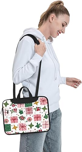 Miniatura 7 de Christmas Gifts Laptop Bag for 15.6 inch, Cute Laptop Case Sleeve for Women Men, Water Resistant Computer Messenger Bag