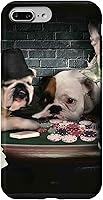 Vista 12 de Funda divertida para iPhone 12/12 Pro Dog Dogs Play Cards
