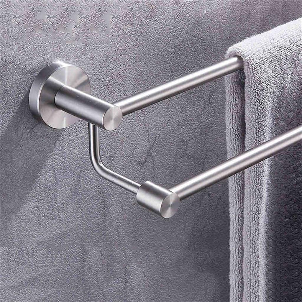 Badezimmer-Badezimmer-Handtuchhalter Handtuchhalter Wand-Badezimmerregal Doppelstange Susdurable Handtuchhalter Turmaufhänger/50cm