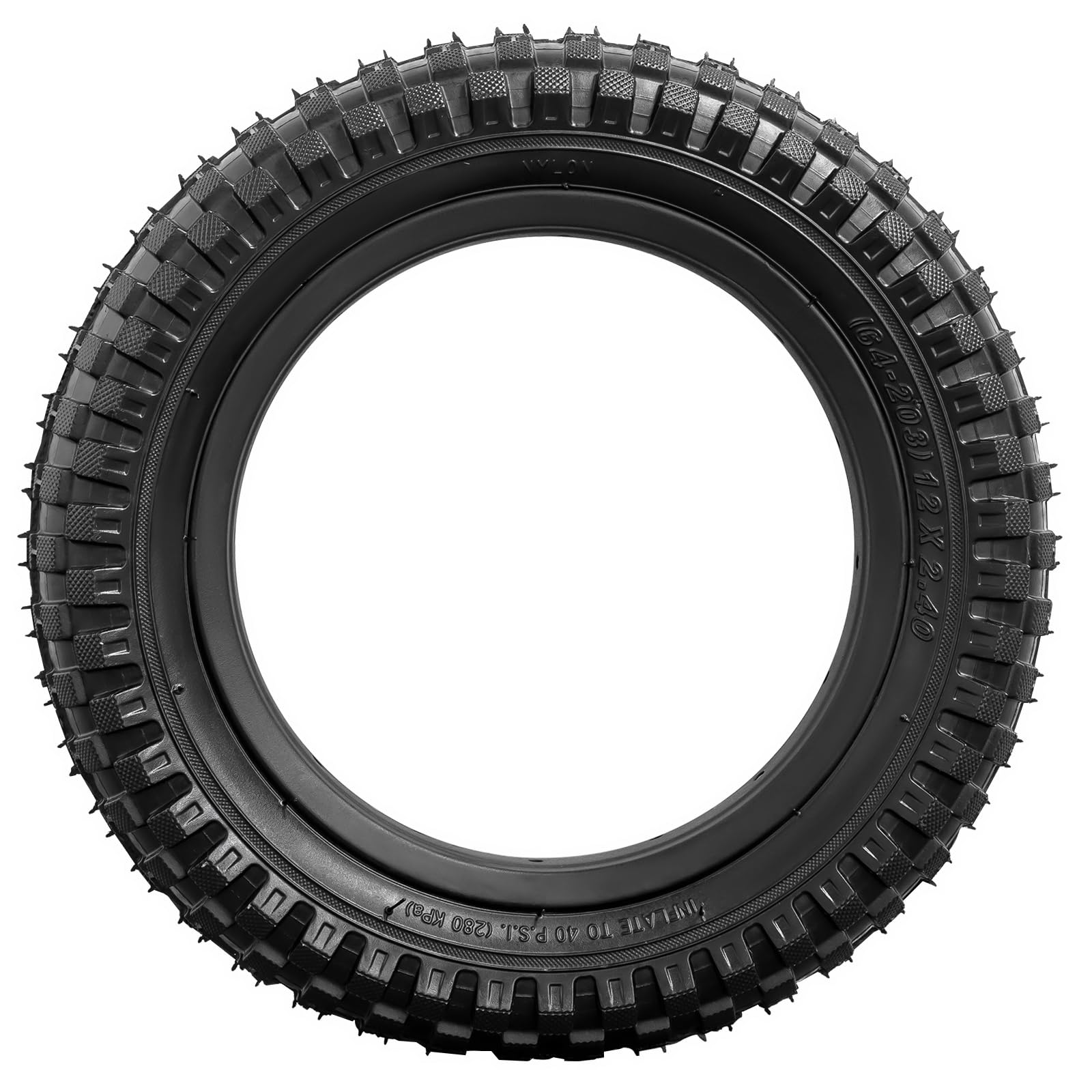 YunSCM 2PCS 12 pollici Pneumatici 12X2.40 e 12 pollici Camera d'aria AV32mm valvola Schrader, compatibile Bicicletta 12X2.35 12X2.40 Copertoni e Camera d'aria