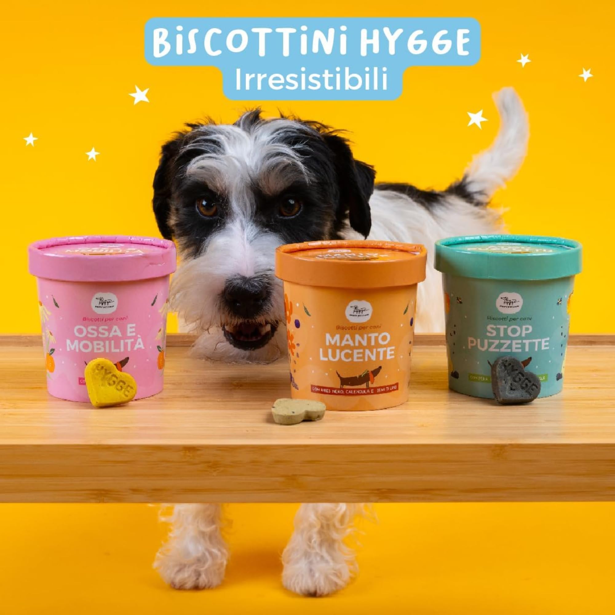 Biscotti Buonanotte: Biscotti rilassanti per Cani, 100% Naturali gusto Camomilla | Snack Cane gustoso e sano, adatto a tutte le taglie ed età | Scorta sufficiente per 6 mesi, 600 gr | Hygge Dog