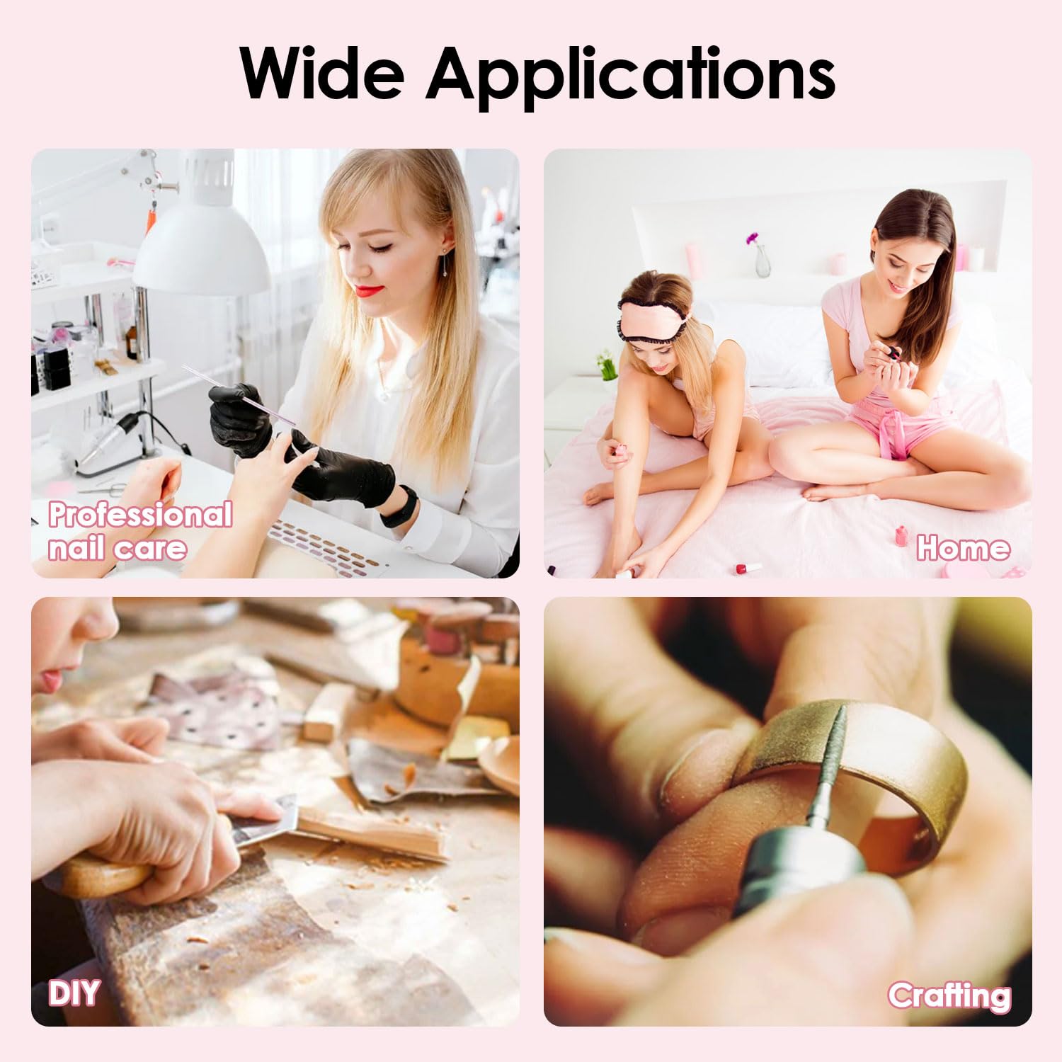 CoFashion Nail Dust Collector for Acrylic Nails Vacuum Machine, 80W Adjustable Vacuum, Electric Nails Filter for Manicure Nail Fan Dust Collector