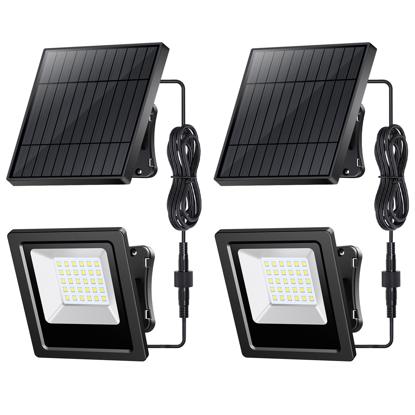 Lot de 2 projecteurs solaires