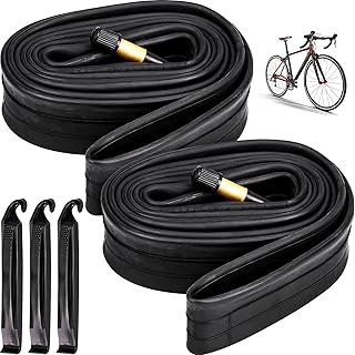 BEAUGIREW 2 Pack 700C Road Bike Tubes 700 x 35C/38C/40C/43C AV 48mm Schrader Valve Bicycle Tubes Compatible with 700x35C 700x36C 700x38C 700x39C 700x40C 700x41C 700x42C 700x43C Road Tire Tubes