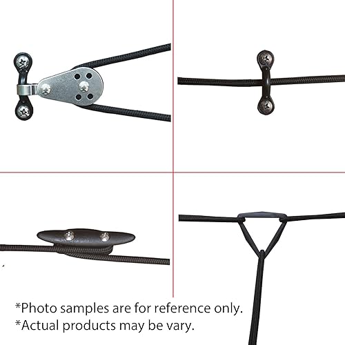 Miniatura 2 de Pactrade Marine Kit de carro de anclaje para kayak canoa con cuerda