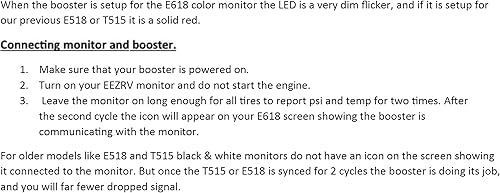 Miniatura 4 de EEZ RV Products EEZTire - Repetidor TPMS (Booster) para sistema de monitoreo de presión de neumáticos compatible con sistemas T515, E518, E520, E618